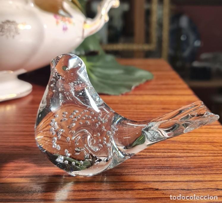 Antig&uuml;edades: Gorri&oacute;n de cristal pisapapeles - Foto 2