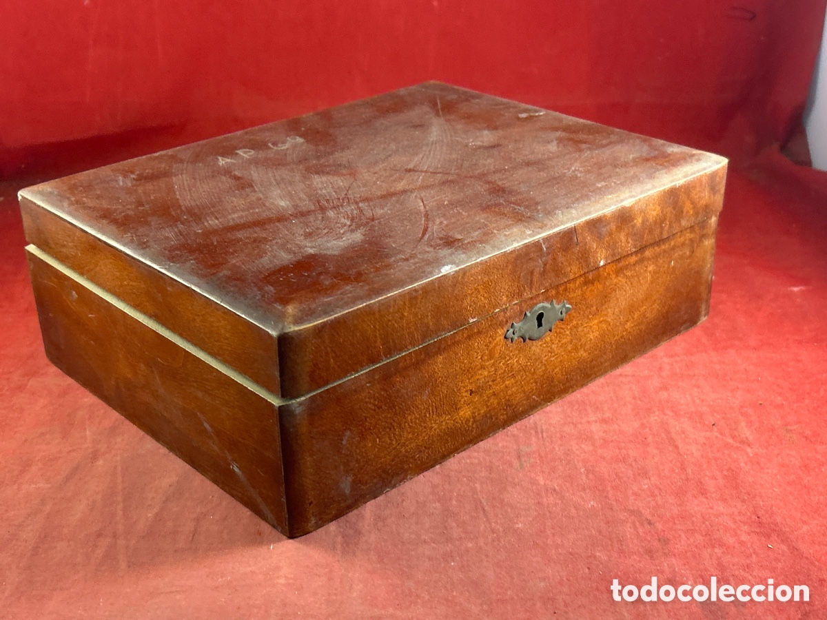 Antig&uuml;edades: ANTIGUA CAJA DE MADERA - Foto 4