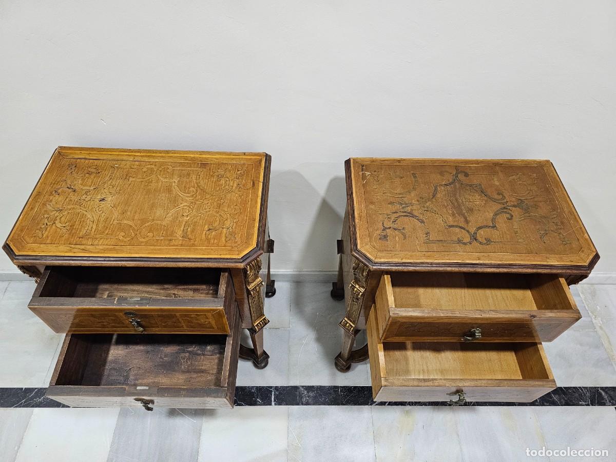 Antig&uuml;edades: Mesitas de noche s.XIX - Foto 13
