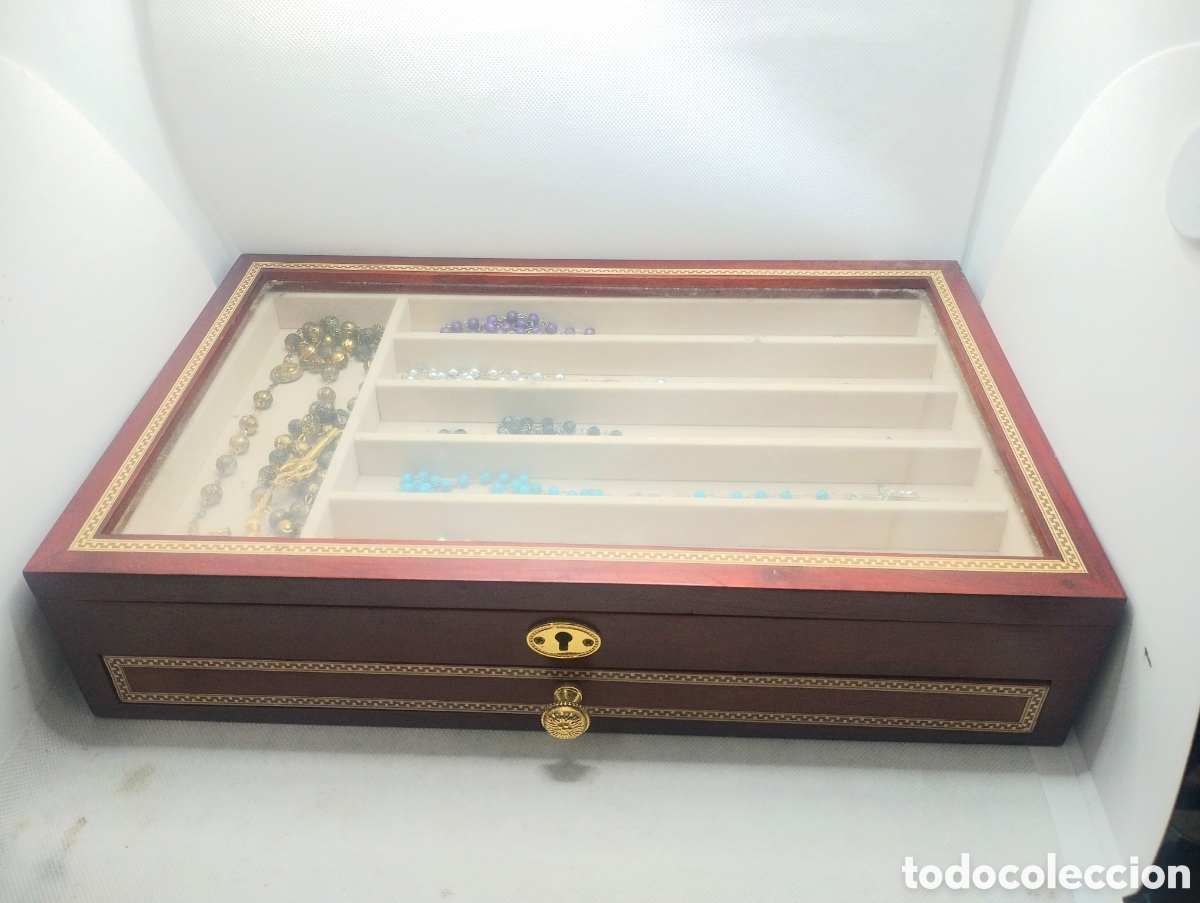 Antig&uuml;edades: Colecci&oacute;n de rosarios con estuche - Foto 3