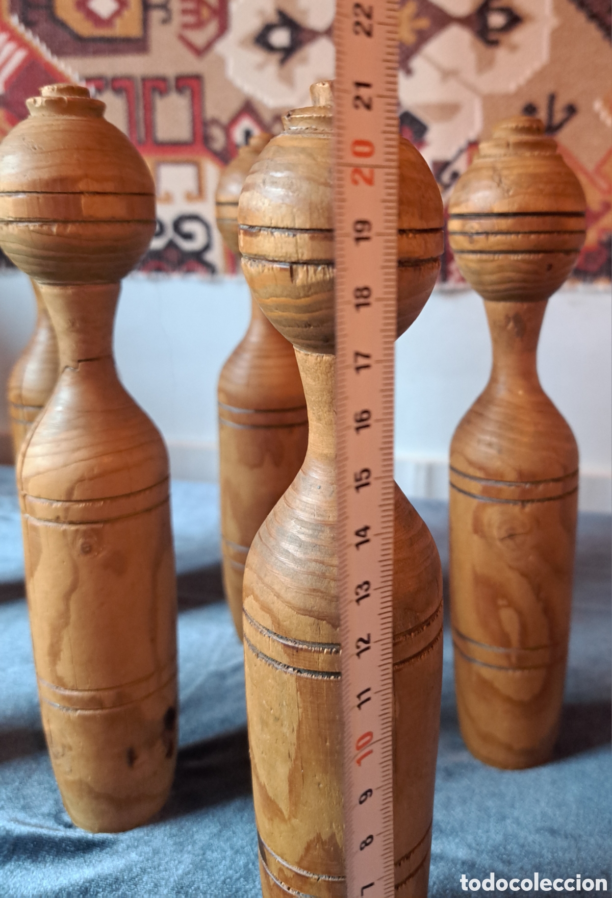 Antig&uuml;edades: JUEGO DE BOLOS ANTIGUOS - Foto 3
