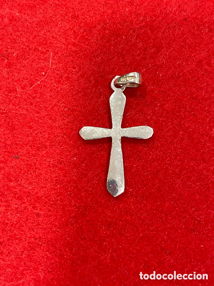 Antig&uuml;edades: Cruz en plata de ley contrastada. - Foto 2