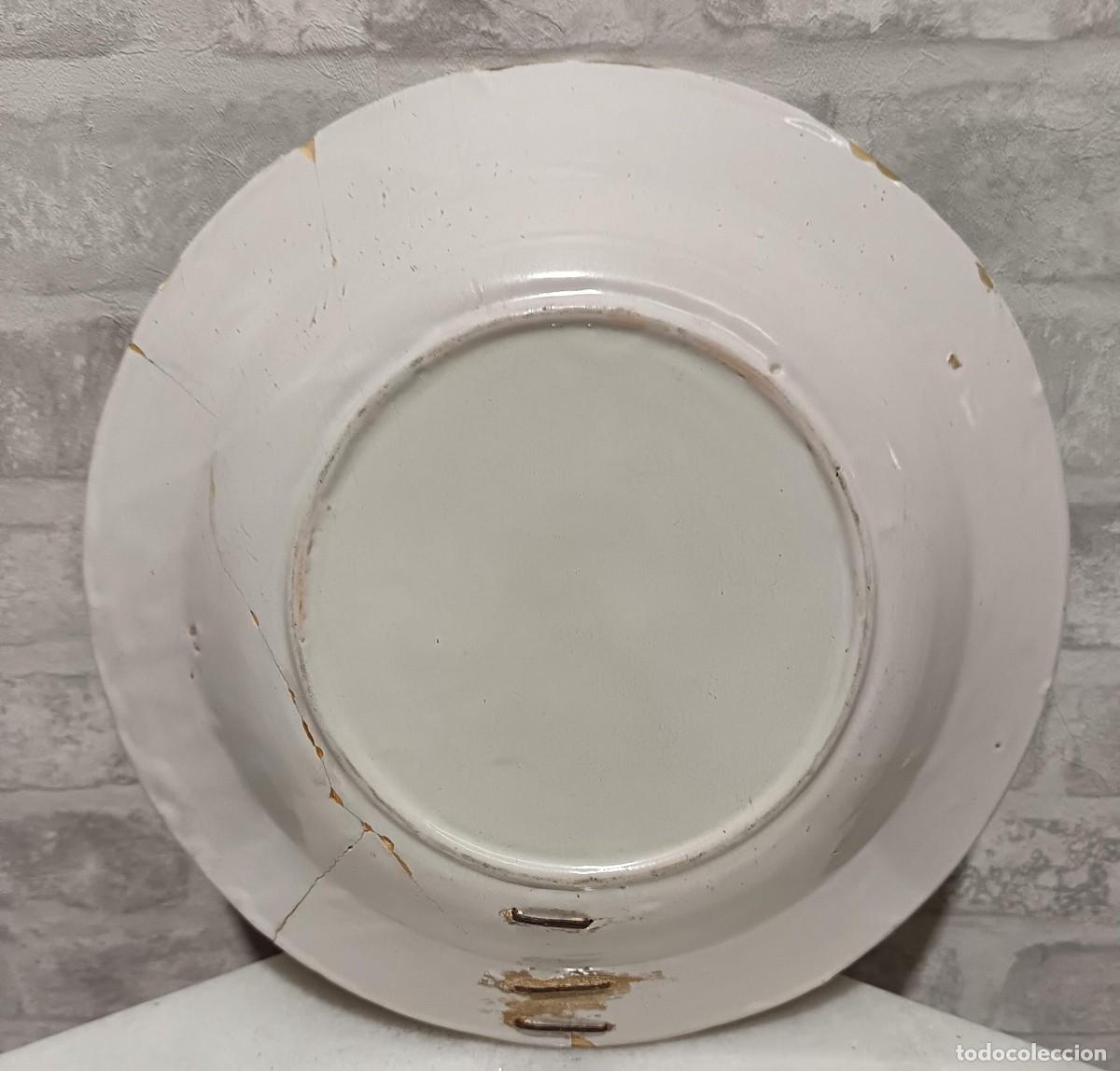 Antig&uuml;edades: PLATO ANTIGUO DE MANISES DE 30 CMS. DE DIAMETRO - Foto 3