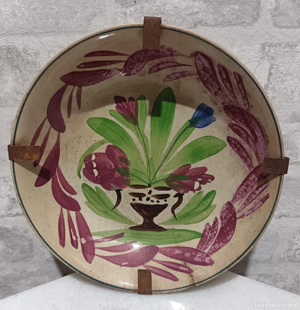 Antig&uuml;edades: PLATO ANTIGUO DE MANISES DE 23 CMS. DE DIAMETRO - Foto 1