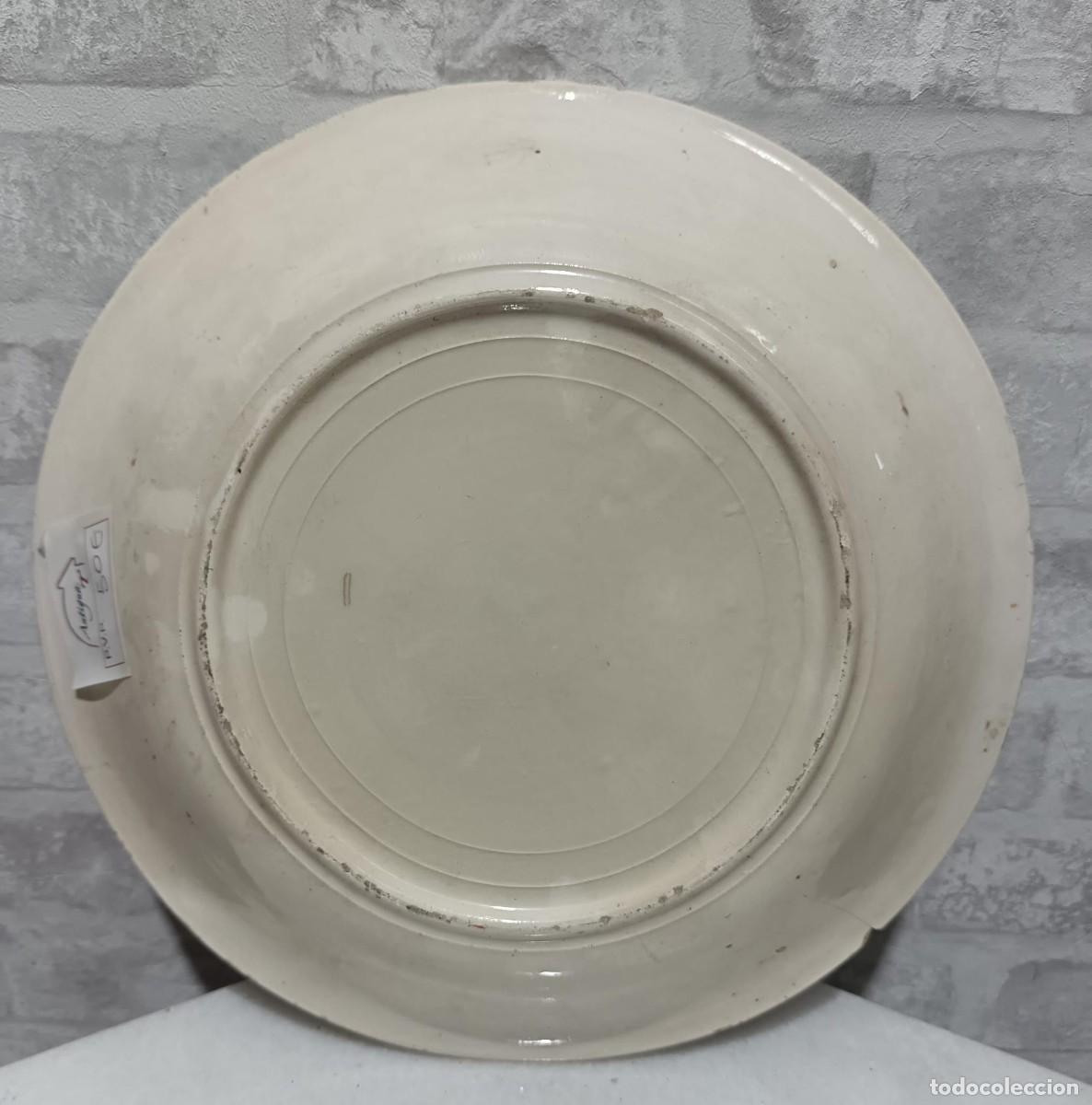 Antig&uuml;edades: PLATO ANTIGUO DE MANISES DE 31 CMS. DE DIAMETRO - Foto 3