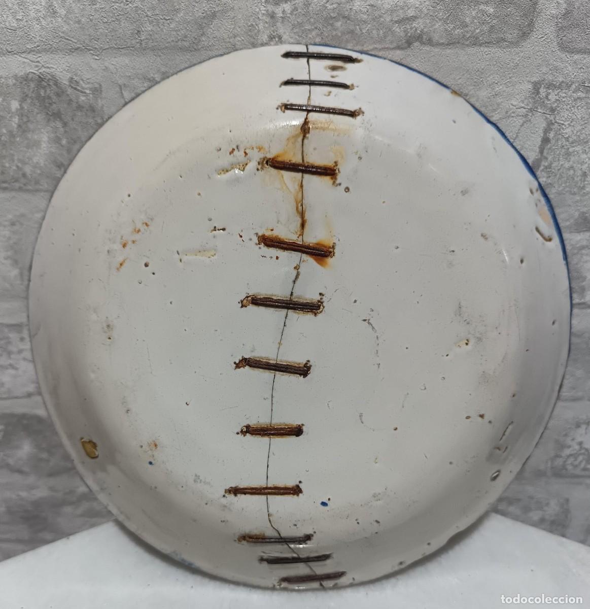 Antig&uuml;edades: PLATO ANTIGUO DE MANISES DE 24,5 CMS. DE DIAMETRO - Foto 3