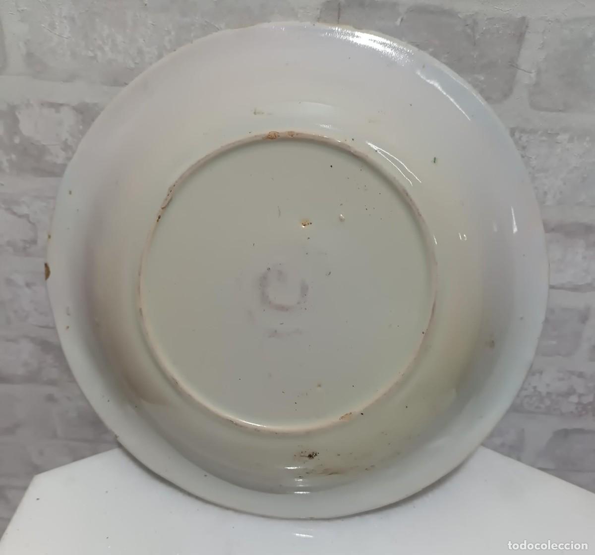 Antig&uuml;edades: PLATO ANTIGUO DE MANISES DE 30 CMS. DE DIAMETRO - Foto 4