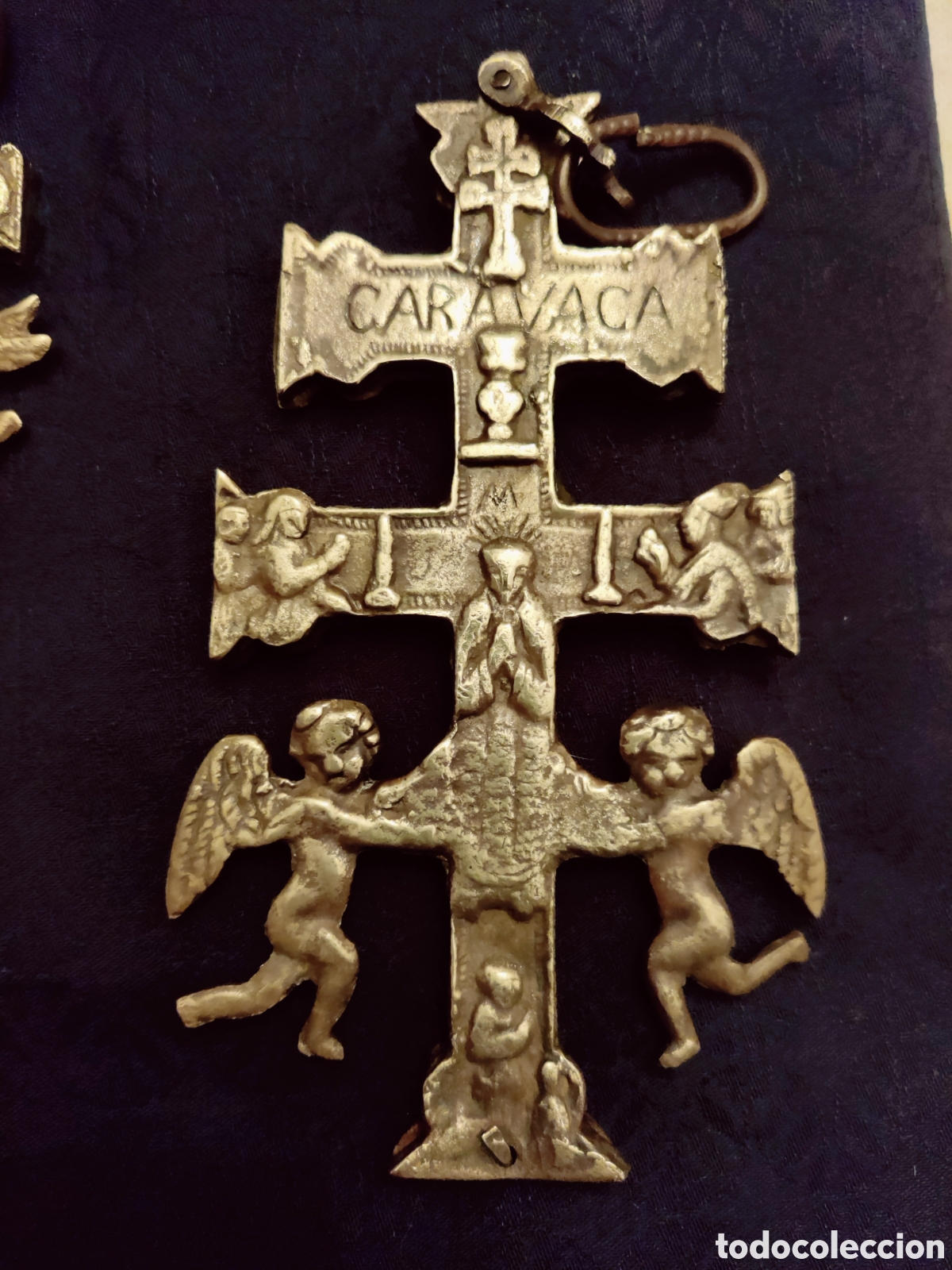 Antig&uuml;edades: Cruz de Caravaca 17cm - Foto 2