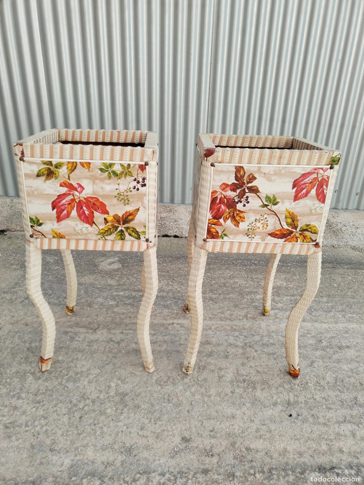 Antig&uuml;edades: pareja de maceteros vintage - Foto 3
