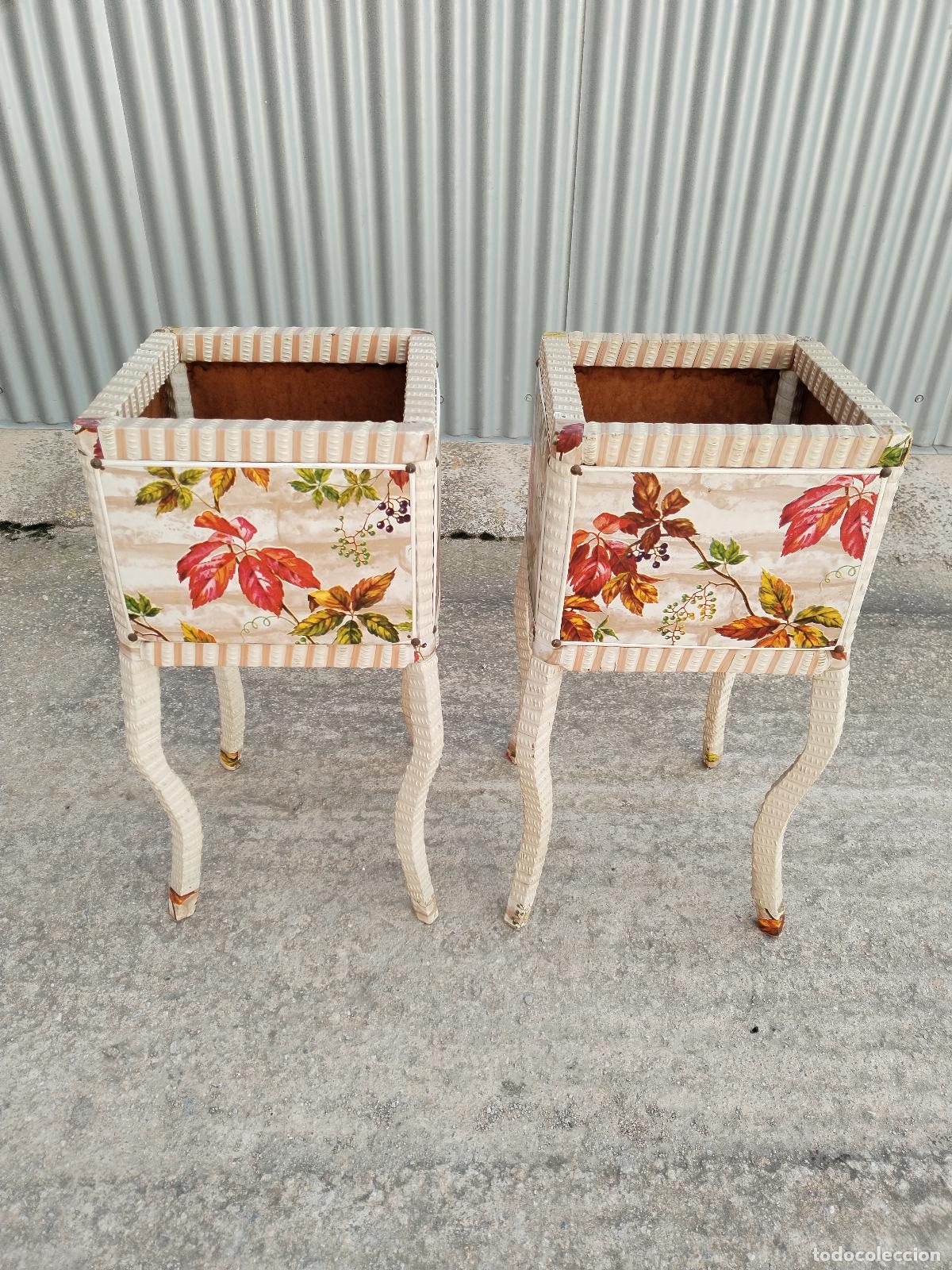 Antig&uuml;edades: pareja de maceteros vintage - Foto 4