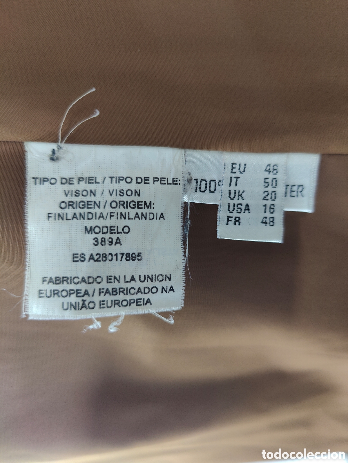 Antig&uuml;edades: ABRIGO DE VIS&Oacute;N MARR&Oacute;N - Foto 15