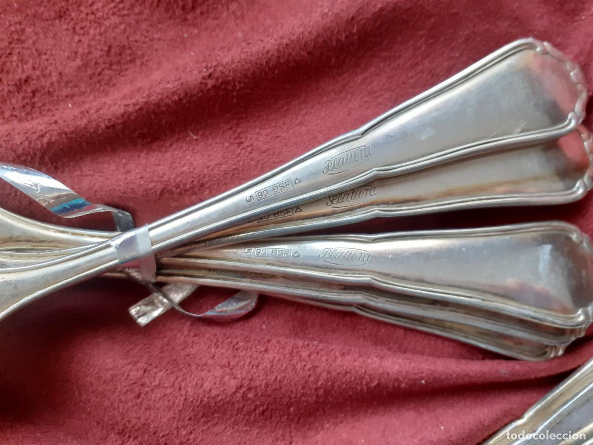 Antig&uuml;edades: 10 cubiertos ba&ntilde;o de plata - Foto 6
