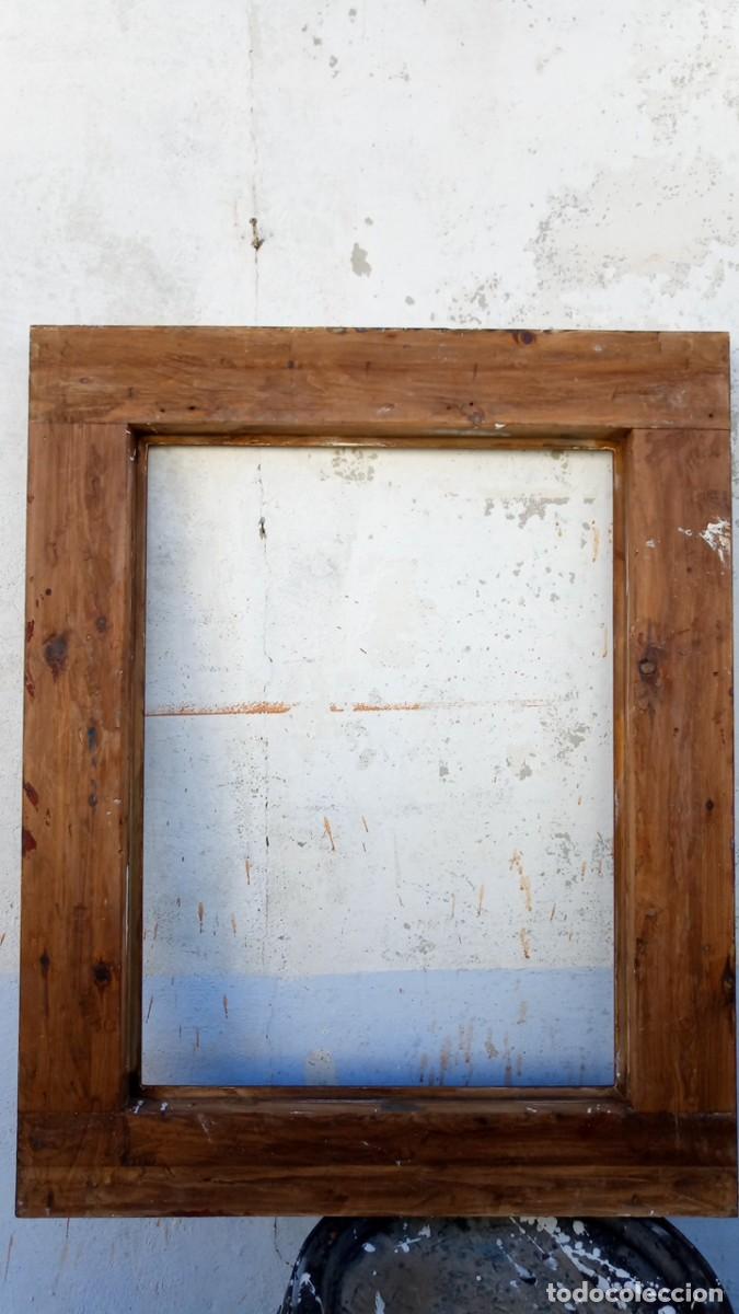 Antig&uuml;edades: Marco antiguo. Madera dorada y pintada - Foto 6