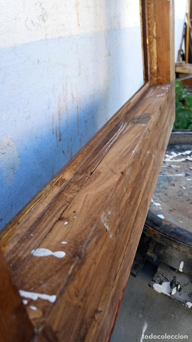 Antig&uuml;edades: Marco antiguo. Madera dorada y pintada - Foto 8