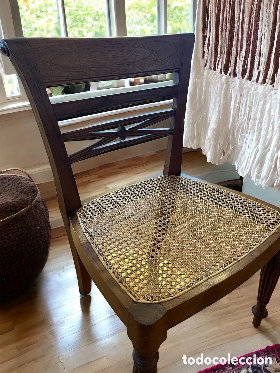 Antig&uuml;edades: Silla de rejilla a&ntilde;os 70 - Foto 3