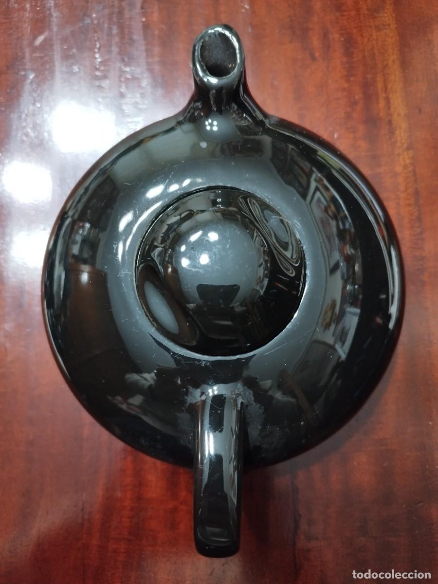 Antig&uuml;edades: Tetera de porcelana en negro - Foto 2