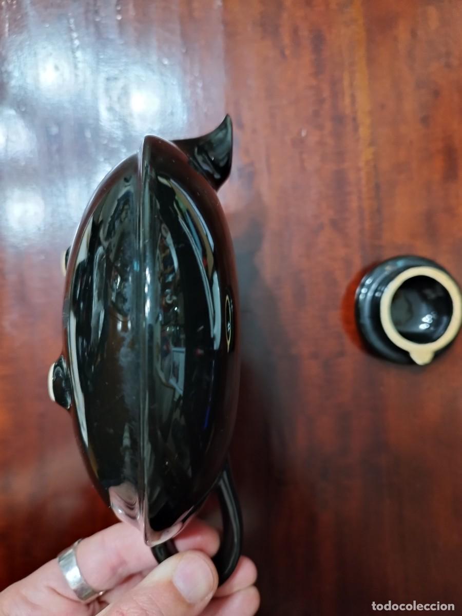 Antig&uuml;edades: Tetera de porcelana en negro - Foto 5