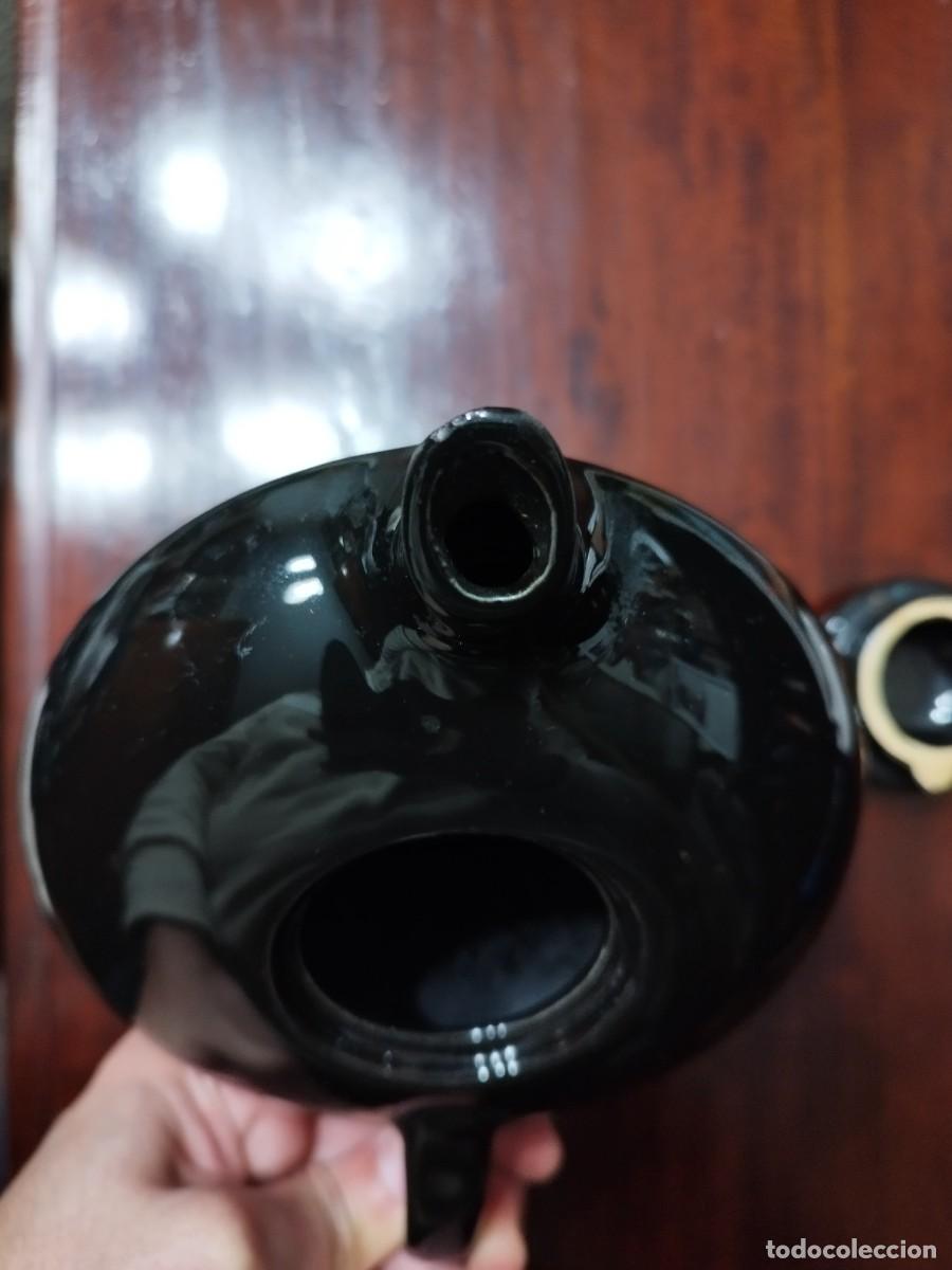 Antig&uuml;edades: Tetera de porcelana en negro - Foto 6