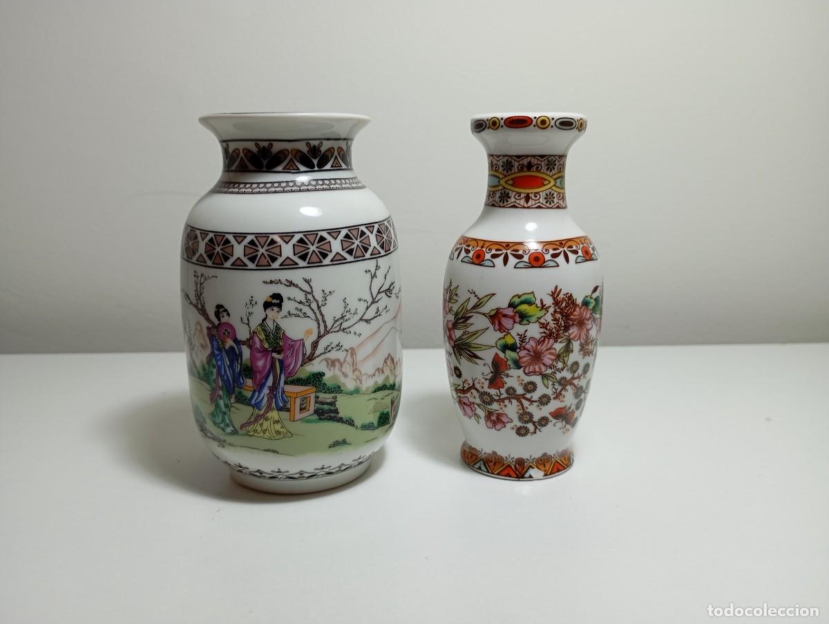 Antig&uuml;edades: Mini jarrones Sanbo de estilo japones - Foto 1