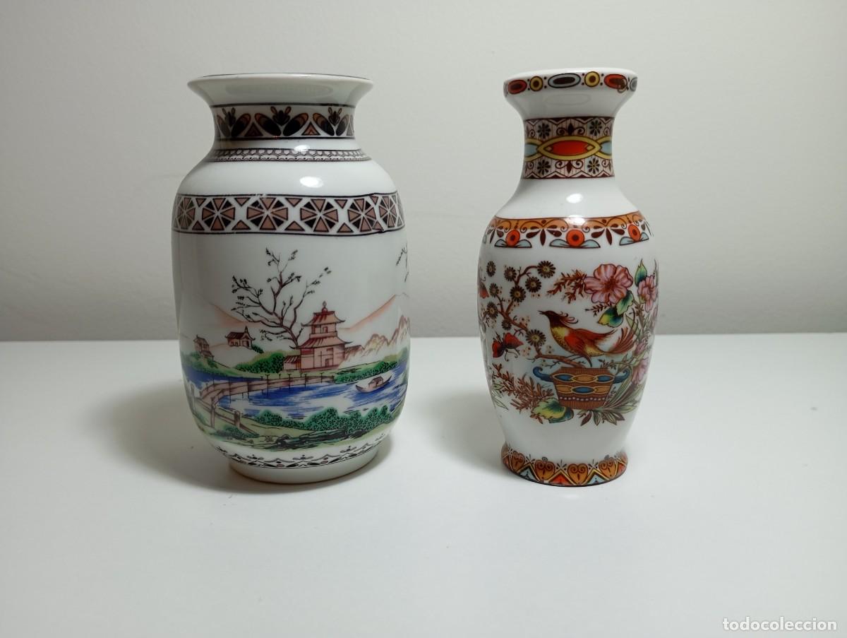 Antig&uuml;edades: Mini jarrones Sanbo de estilo japones - Foto 2