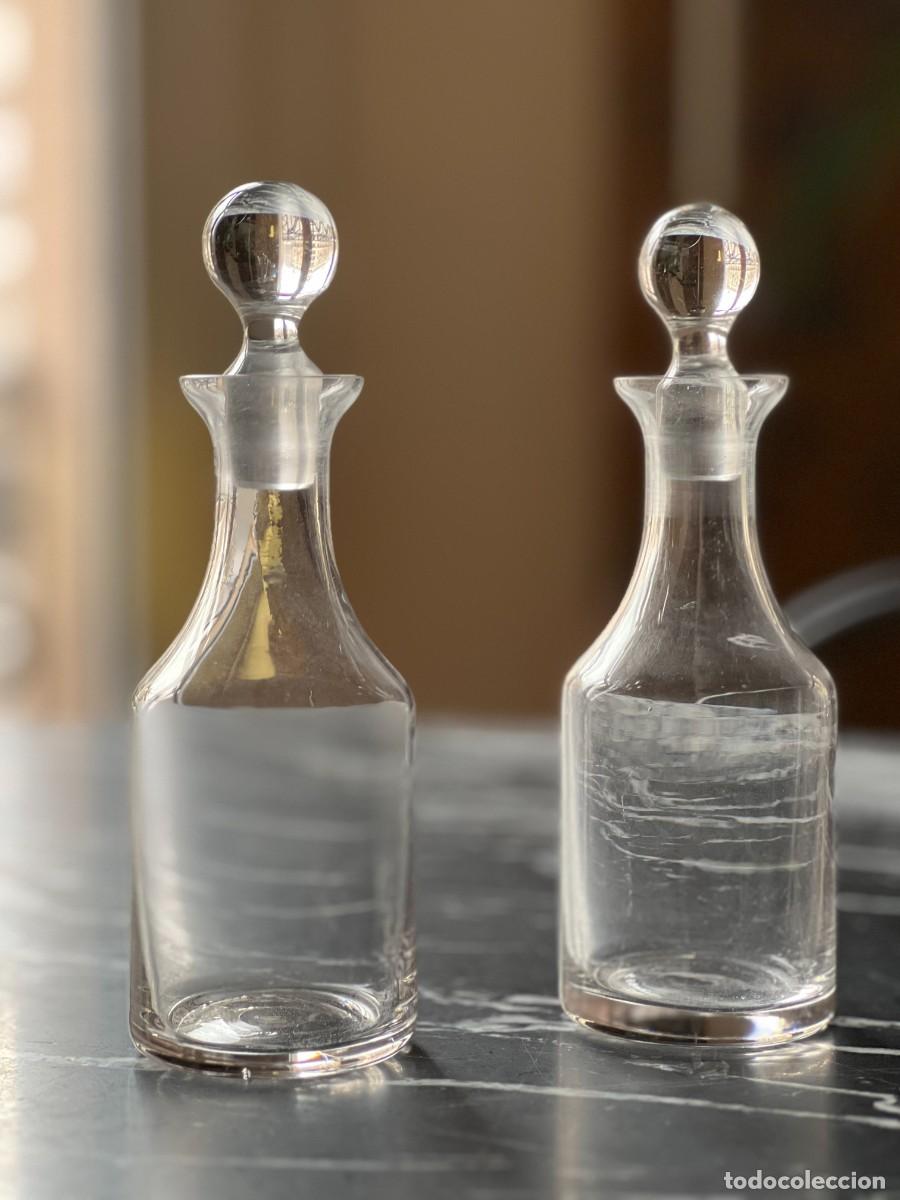 Antig&uuml;edades: Juego de aceitera y vinagrera de alpaca - Foto 3