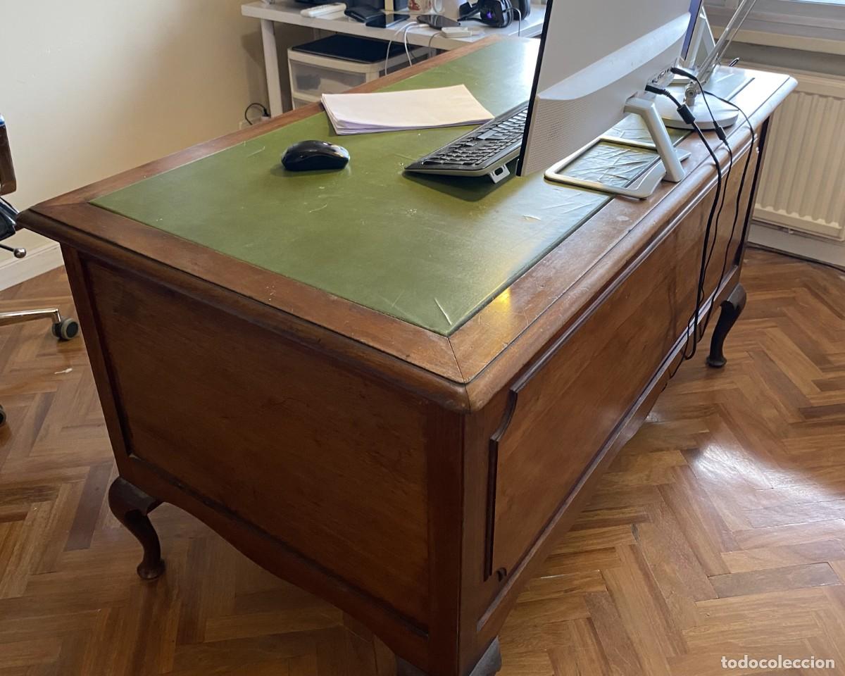 Antig&uuml;edades: Mesa despacho Chippendale, sin envio, hay que recogerla - Foto 4