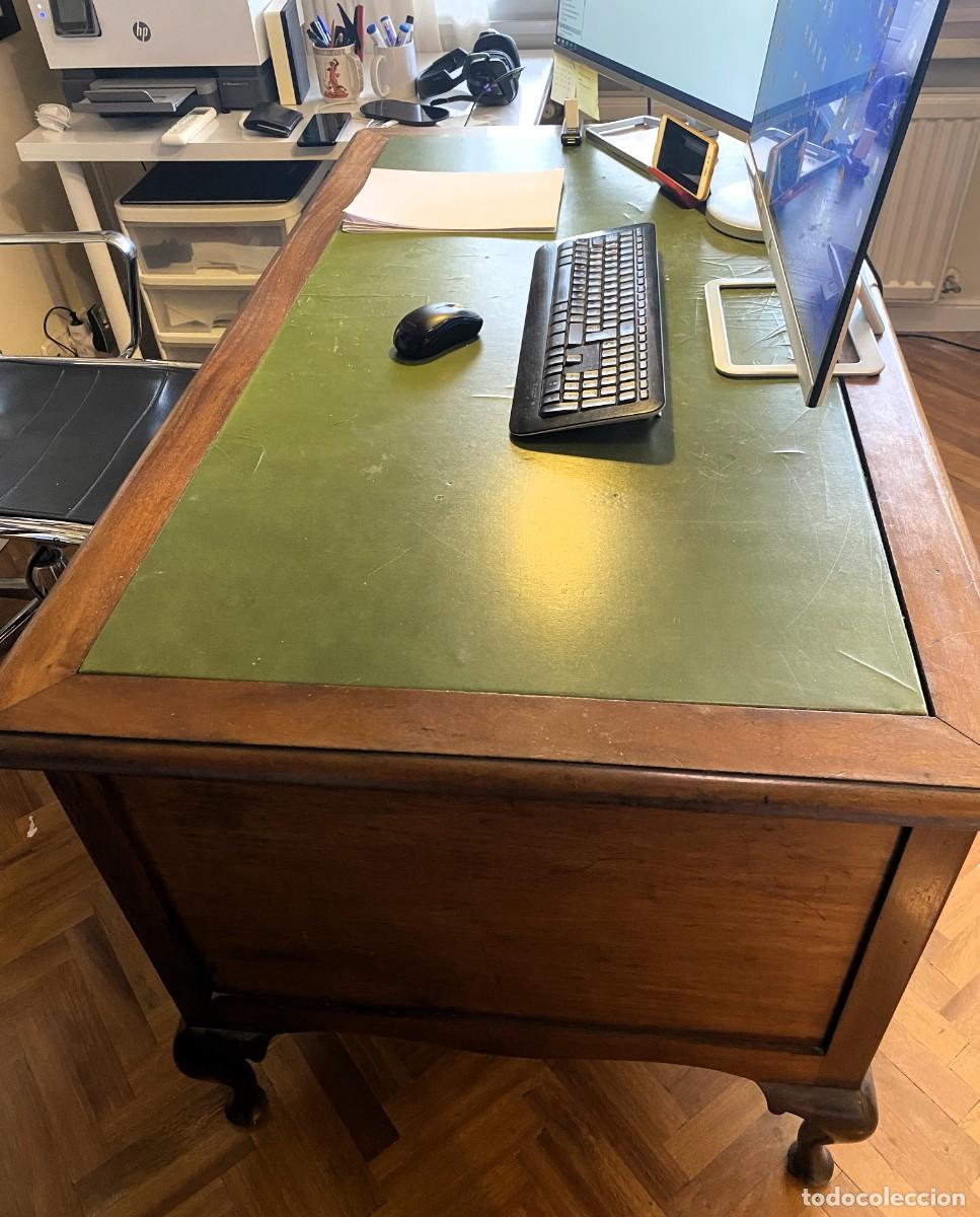 Antig&uuml;edades: Mesa despacho Chippendale, sin envio, hay que recogerla - Foto 8