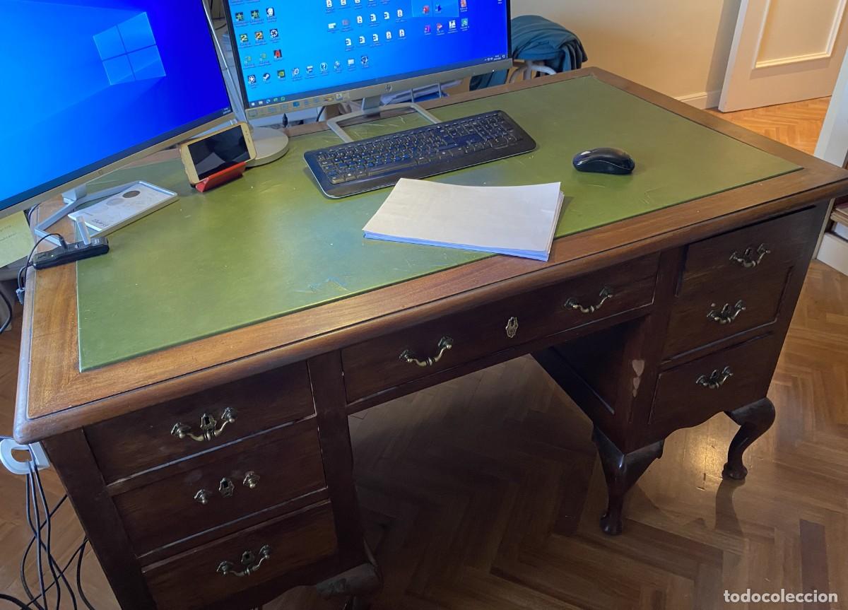 Antig&uuml;edades: Mesa despacho Chippendale, sin envio, hay que recogerla - Foto 3