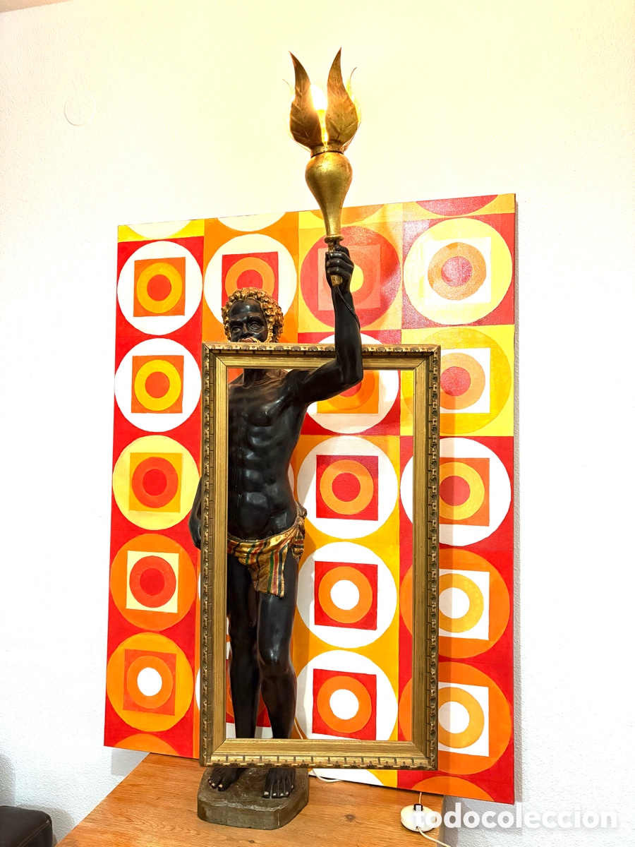 Antig&uuml;edades: ANTIGUO MARCO MADERA DORADA - Foto 11