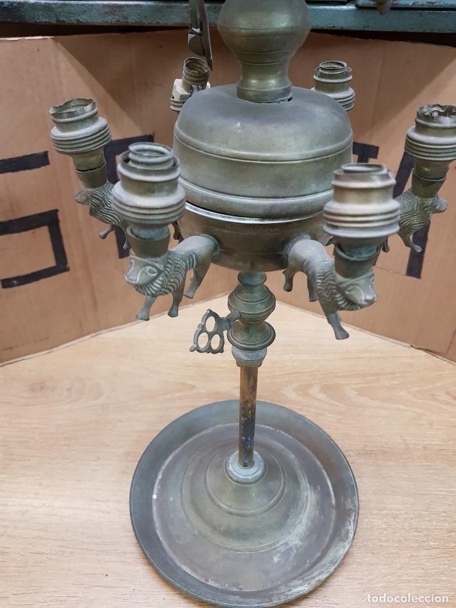 Antig&uuml;edades: ANTIGUO VELON DE BRONCE - Foto 8