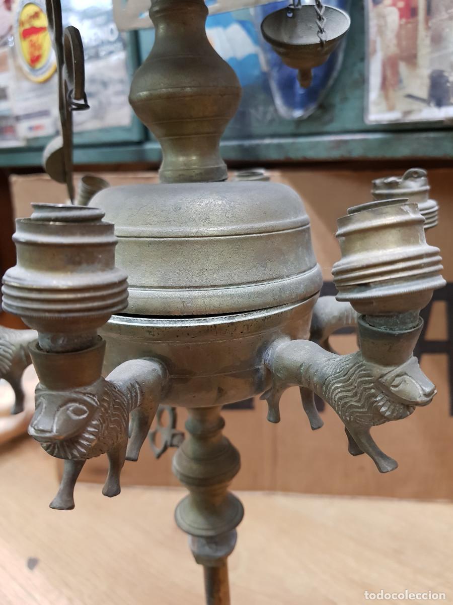 Antig&uuml;edades: ANTIGUO VELON DE BRONCE - Foto 12