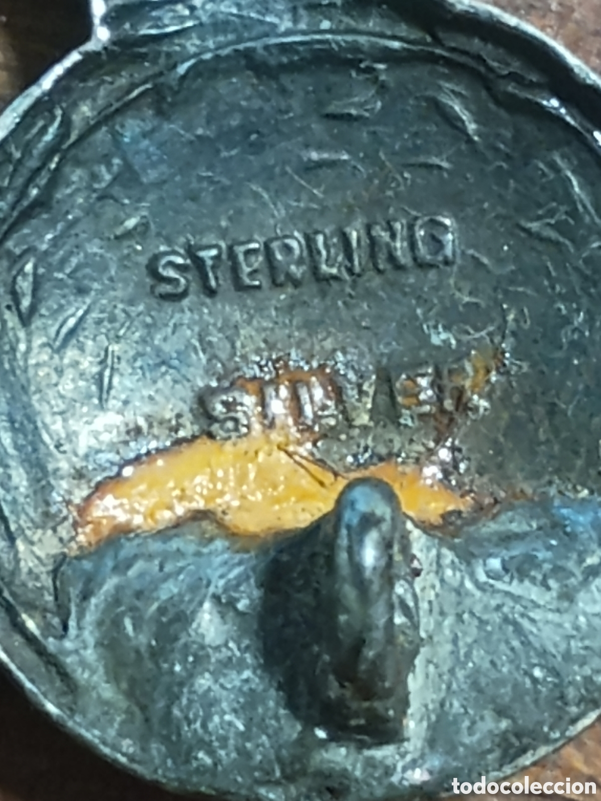 Antig&uuml;edades: Insignia Sterling esmaltada - Foto 3