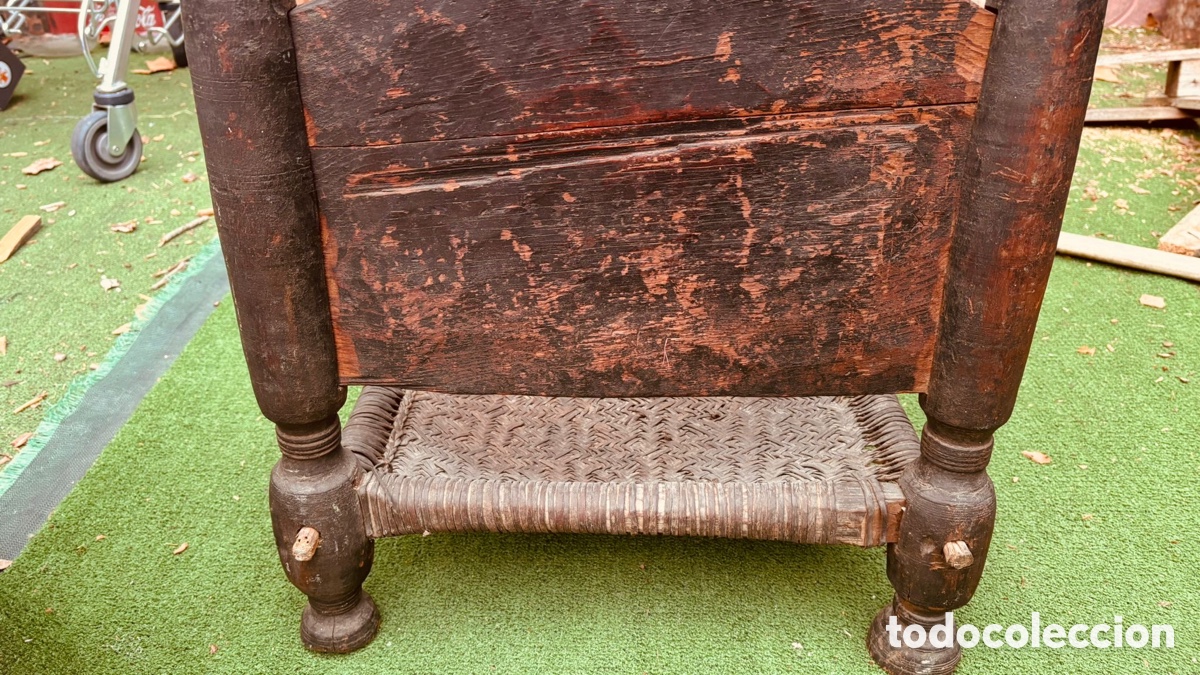 Antig&uuml;edades: Antigua silla de madera AFGANISTAN - Foto 6