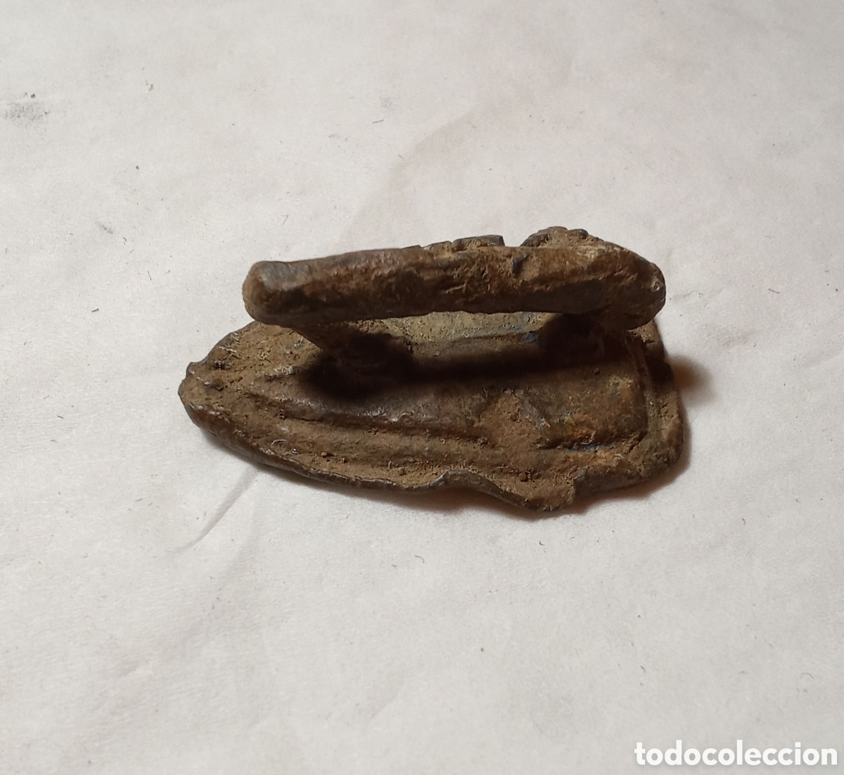 Antig&uuml;edades: PLANCHA ANTIGUA DE BOLSILLO DE PLOMO - Foto 3