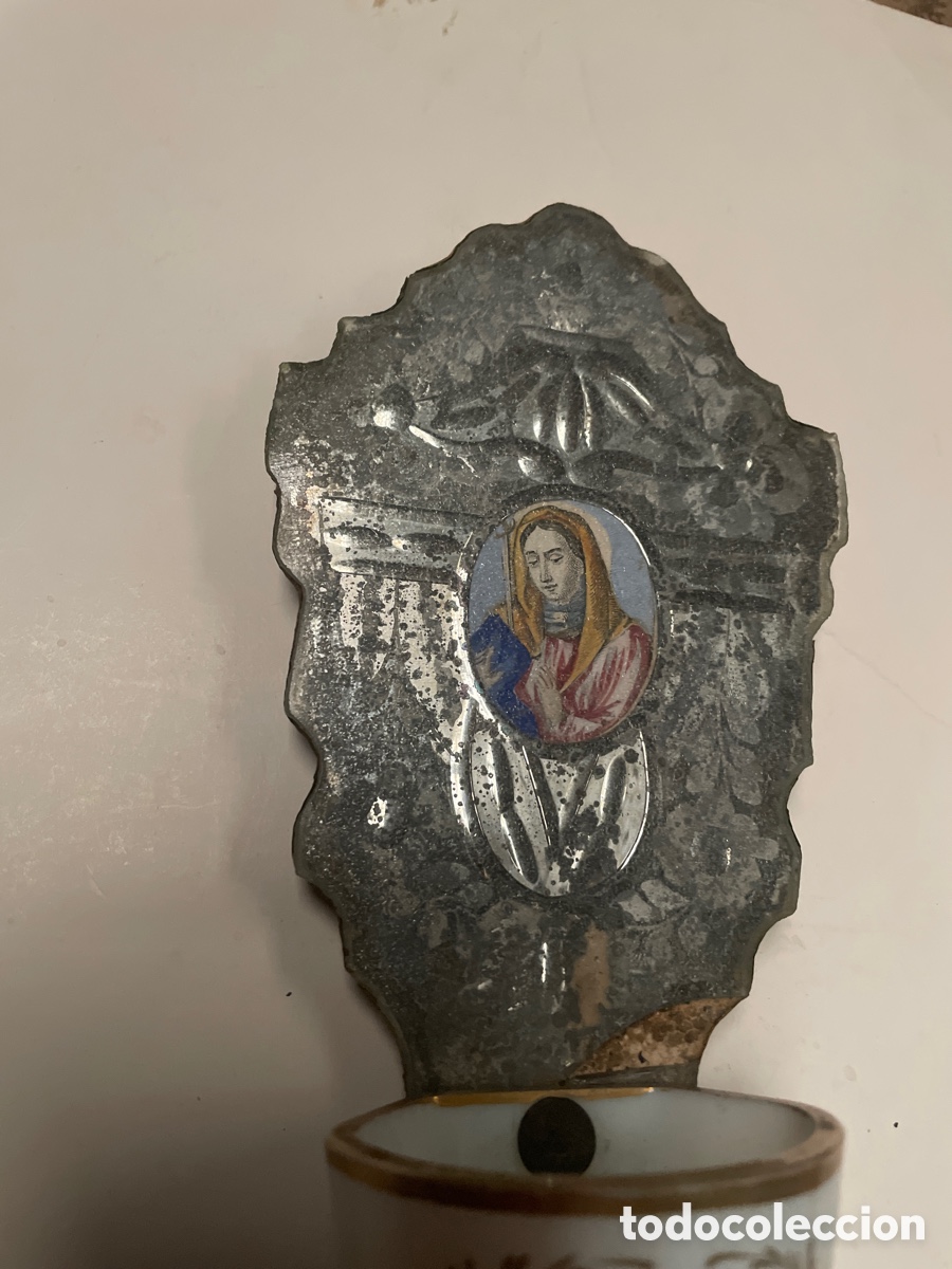 Antig&uuml;edades: Benditera de la granja siglo xix - Foto 2