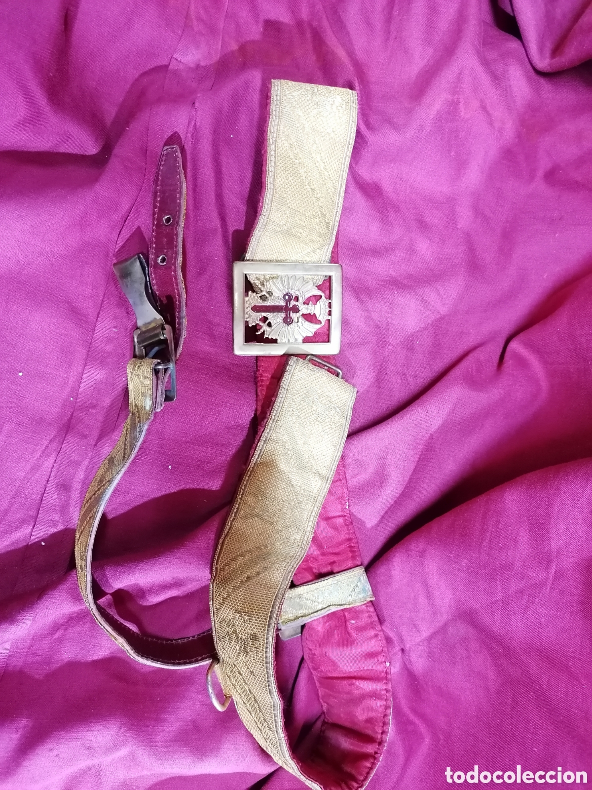 Antig&uuml;edades: Cintur&oacute;n de gala &eacute;poca franquista, - Foto 3