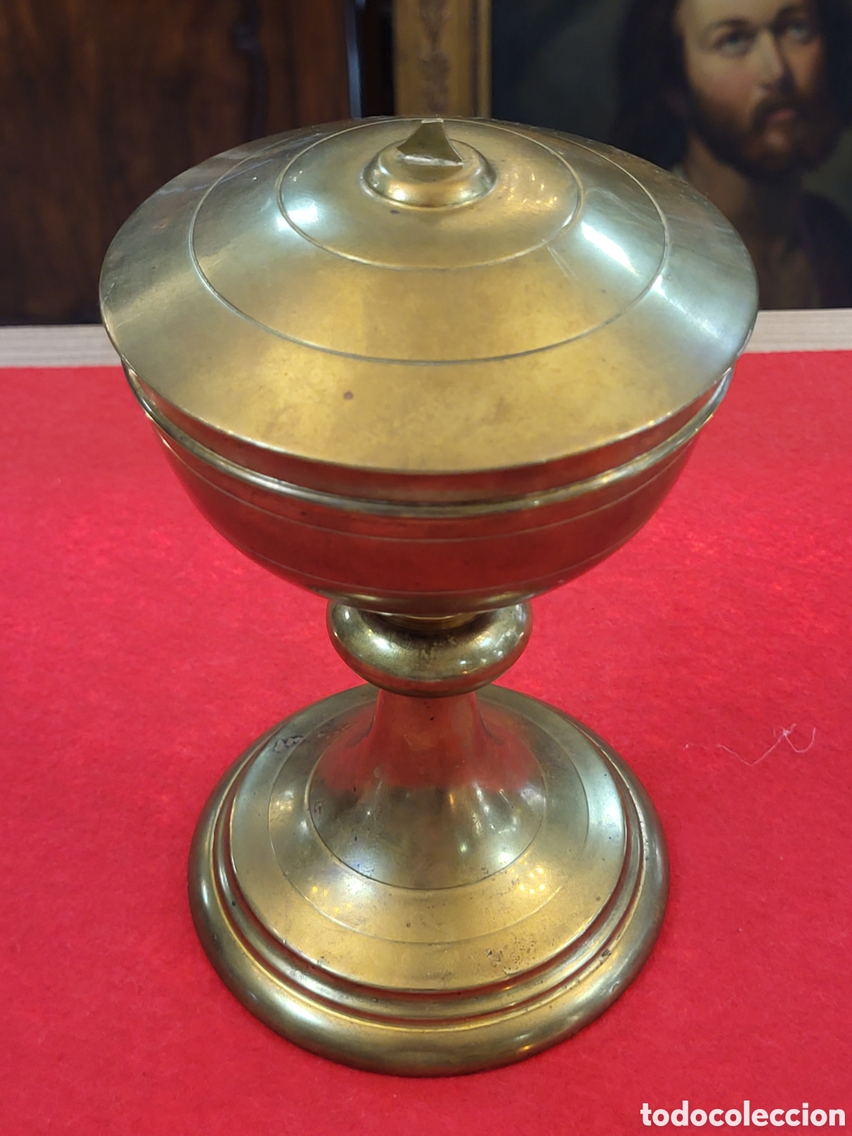 Antig&uuml;edades: ANTIGUO COPON LITURGUICO DE LATON - Foto 2