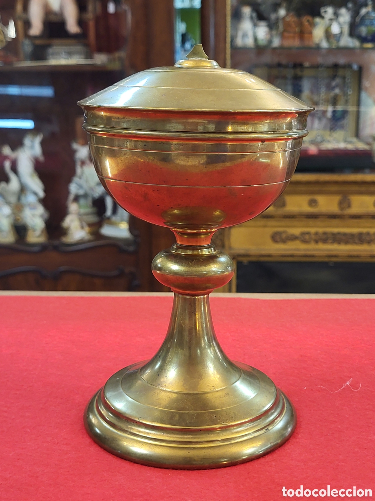Antig&uuml;edades: ANTIGUO COPON LITURGUICO DE LATON - Foto 1