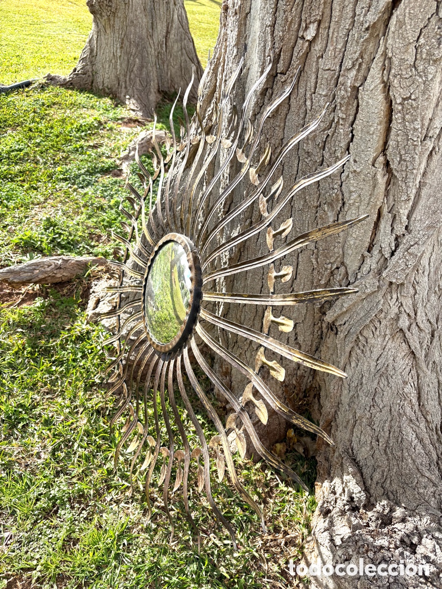 Antig&uuml;edades: ANTIGUO ESPEJO SOL XXL. - Foto 10
