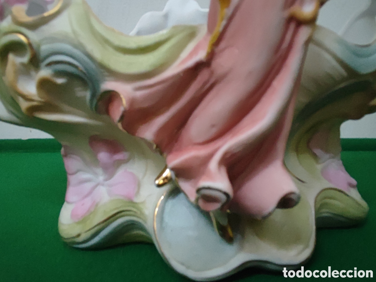 Antig&uuml;edades: JARDINERA DE BISCUIT MODERNISTA - Foto 7
