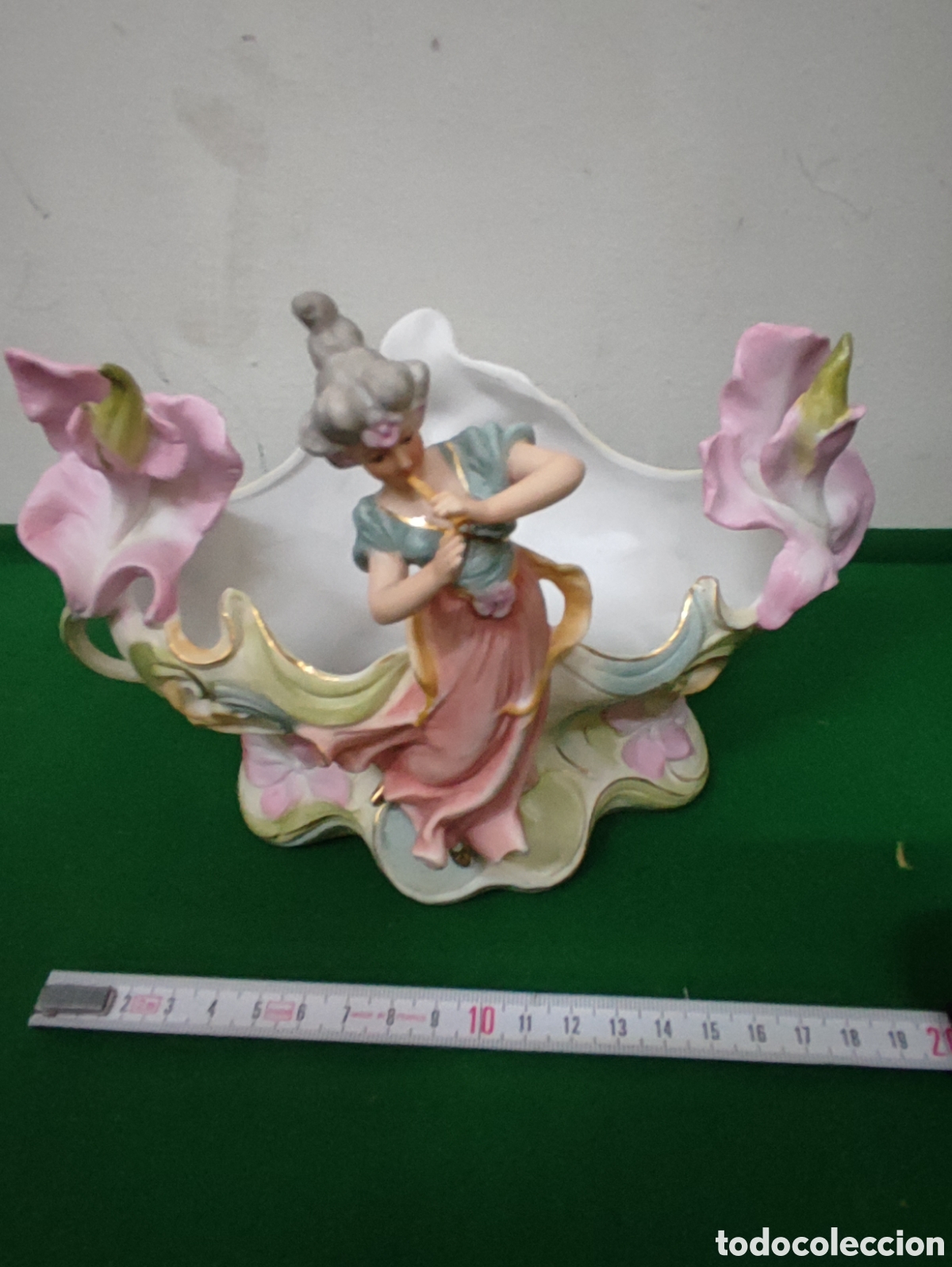 Antig&uuml;edades: JARDINERA DE BISCUIT MODERNISTA - Foto 8