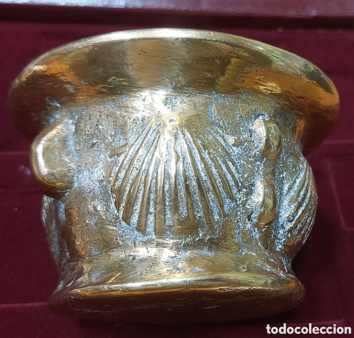 Antig&uuml;edades: ALMIREZ DE BRONCE CONCHAS Y COSTILLAS S . XVIII - Foto 3