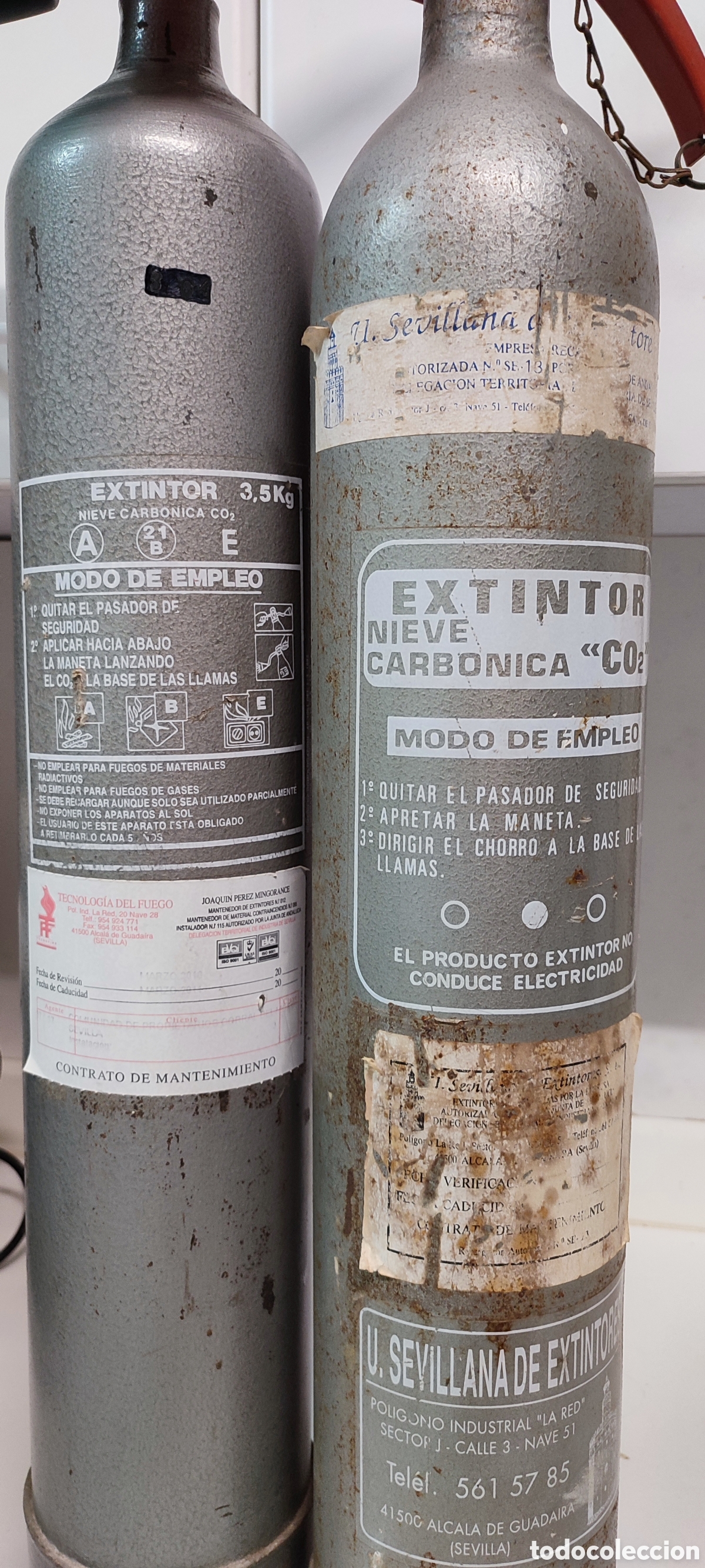 Antig&uuml;edades: Extintores antiguos. - Foto 2