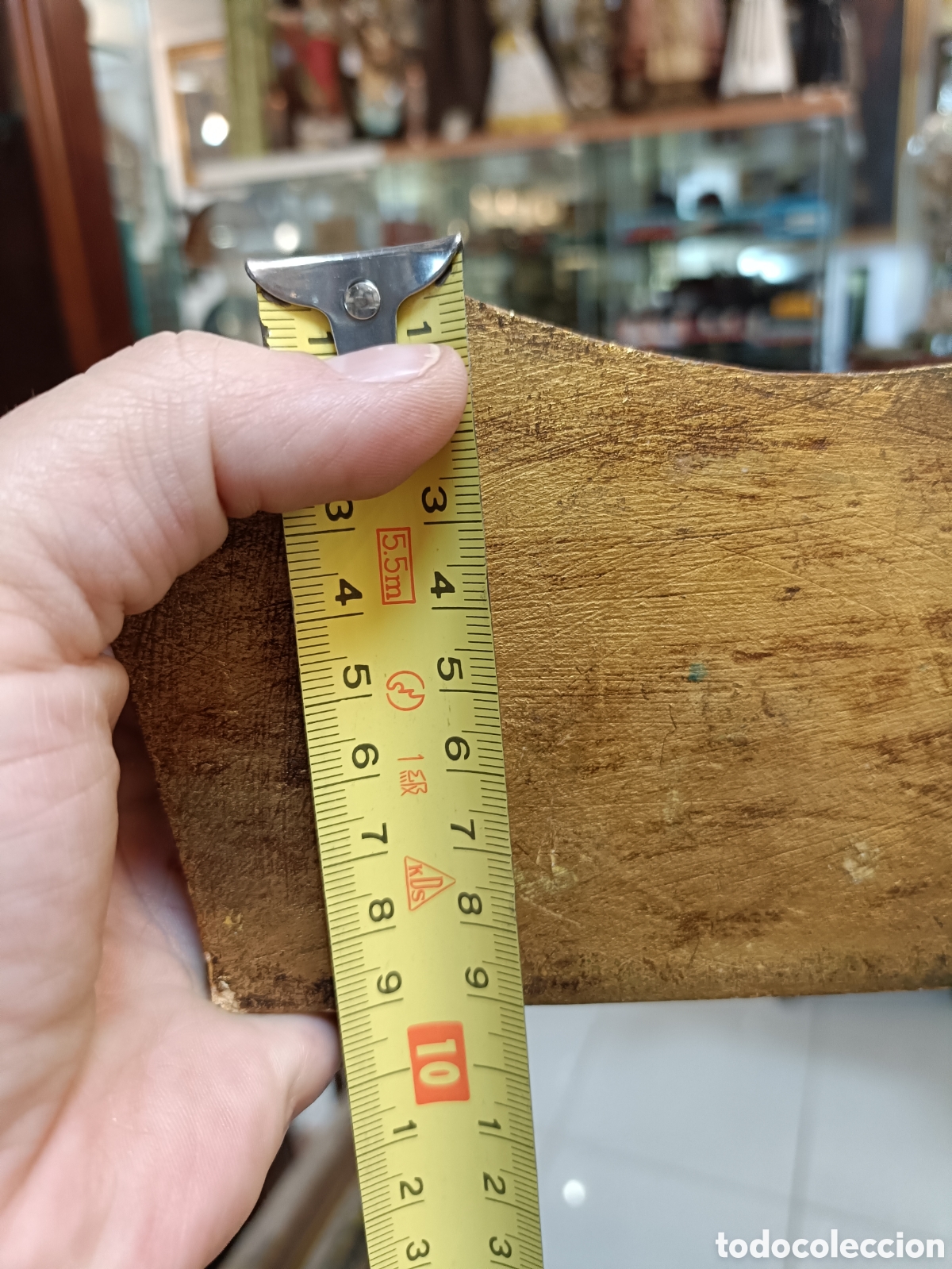 Antig&uuml;edades: ANTIGUA MENSULA MADERA Y PAN DE ORO. - Foto 7