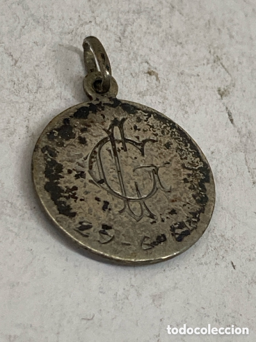 Antig&uuml;edades: Medalla de plata religiosa C400 - Foto 2