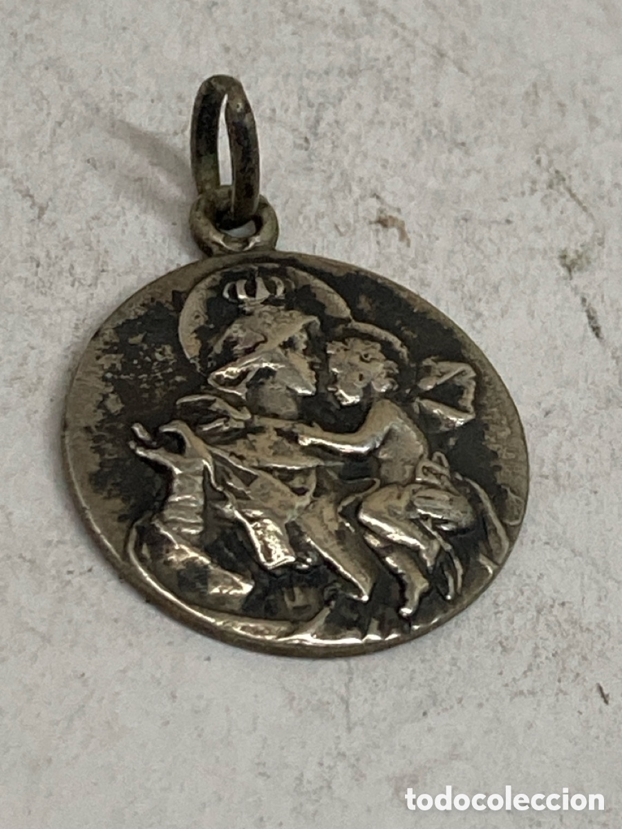Antig&uuml;edades: Medalla de plata religiosa C400 - Foto 1