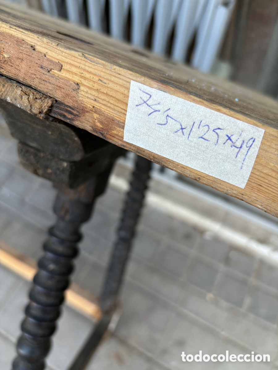 Antig&uuml;edades: Mesa Bargue&ntilde;era muy decorativa. - Foto 2