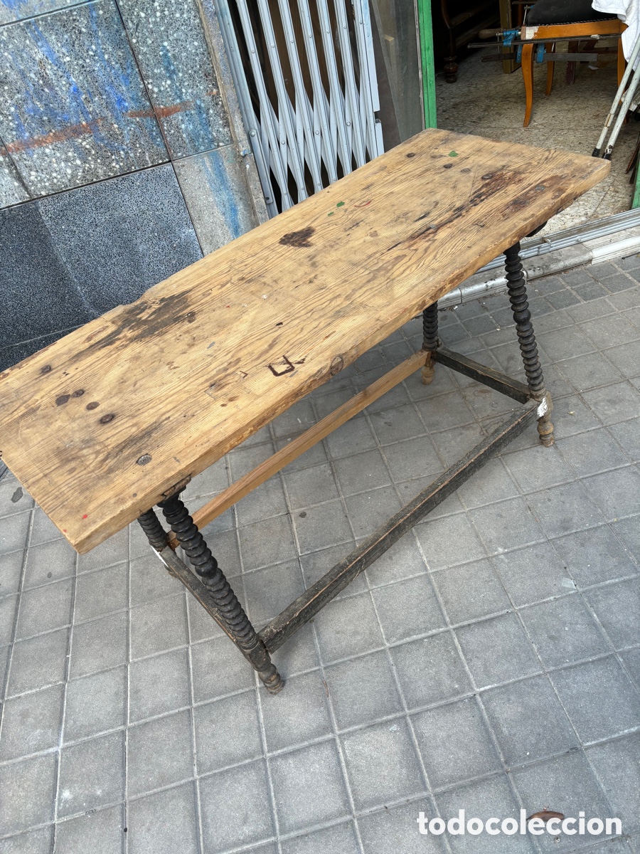 Antig&uuml;edades: Mesa Bargue&ntilde;era muy decorativa. - Foto 5
