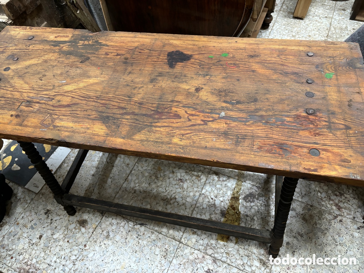 Antig&uuml;edades: Mesa Bargue&ntilde;era muy decorativa. - Foto 6