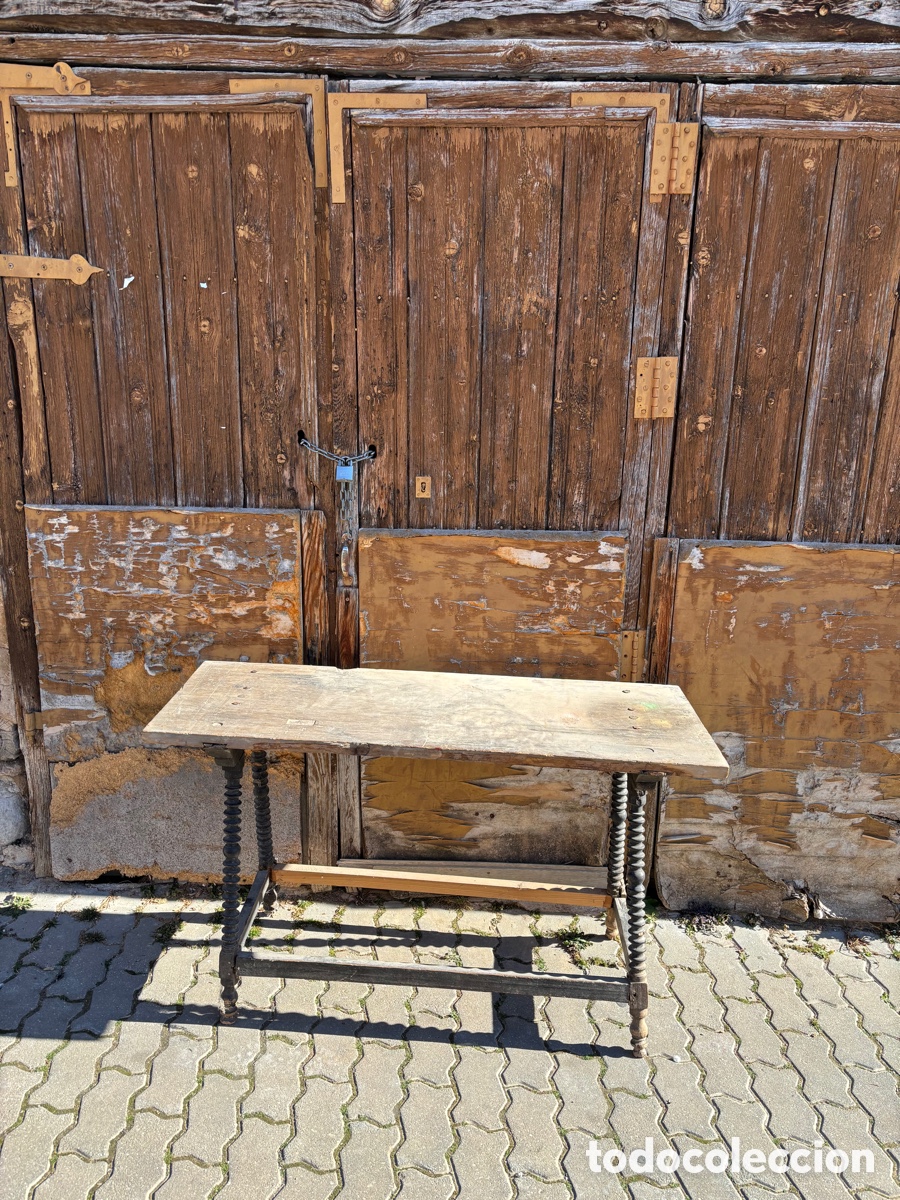 Antig&uuml;edades: Mesa Bargue&ntilde;era muy decorativa. - Foto 11